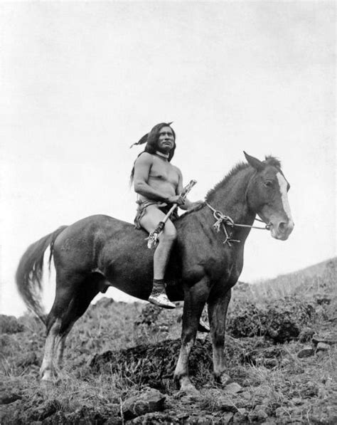 Incredible picture of a Native American warrior riding a cross between ...