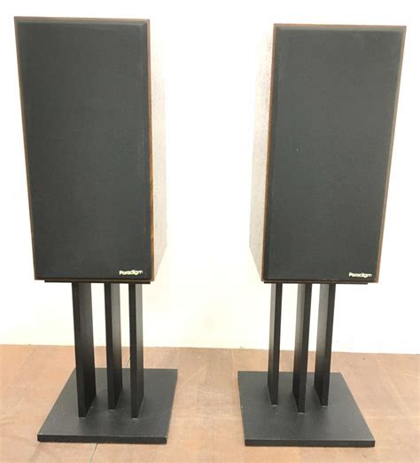 Lot - Pair Of Paradigm Speakers With Stands