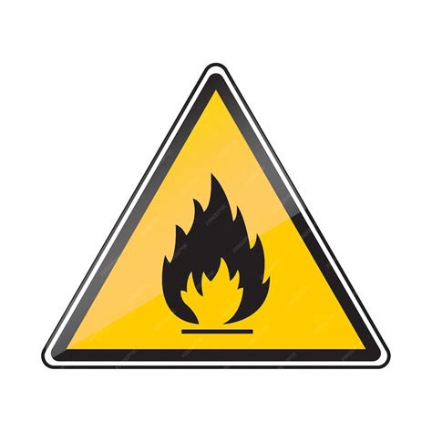 Premium Vector | Fire warning sign vector