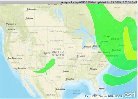 Wildfire smoke maps, June 23, 2019 - Wildfire Today