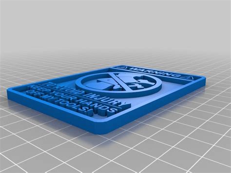 Funny Warning Sign - Keep Hands Off by Medelis3D | Download free STL model | Printables.com