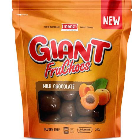 Menz Giant Fruchocs Milk Chocolate 300g | Woolworths