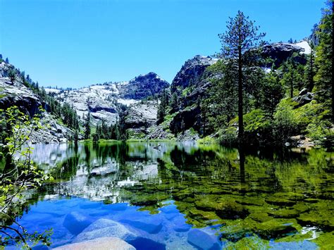 [OC]Eagle Lake, Lake Tahoe, California. It's a beautiful 2 mile hike ...