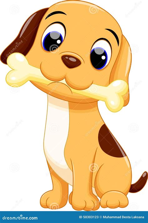 Cute dog cartoon stock illustration. Illustration of adorable - 50303123