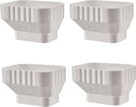 Amazon.com : VYH Downspout Adapter Gutter Downspout Strap 3x4 Leader Strap 3x4 (White) : Tools ...