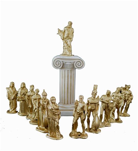 Olympians Gods Statue Set Plus Sculpture Column Artifact - Etsy