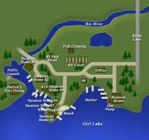 Resort Layout - Long Birch Lodge