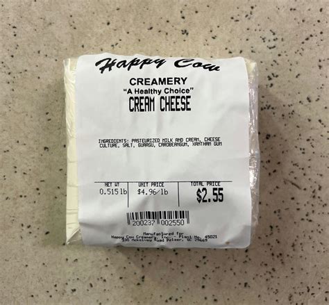 Cheese, Cream - Happy Cow Creamery (.75 lb) | Farmbox Carolina