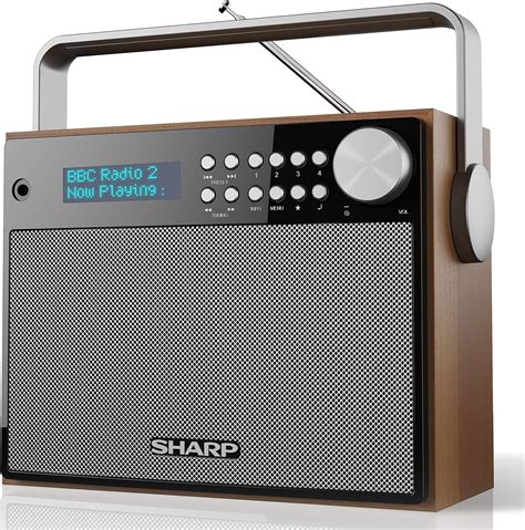 SHARP DR-P350 6W DAB+ and FM Portable Digital Radio with LED Display ...