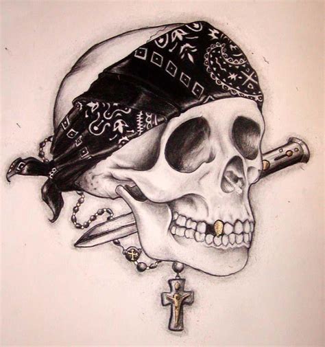 Gangsta Skull by TheBlackRabbit on DeviantArt