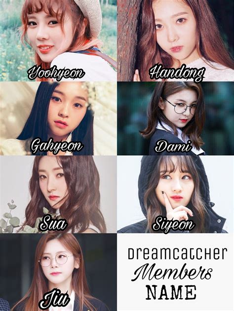 Dreamcatcher members’s name #dreamcatcher #kpop #sua #handong #siyeon ...