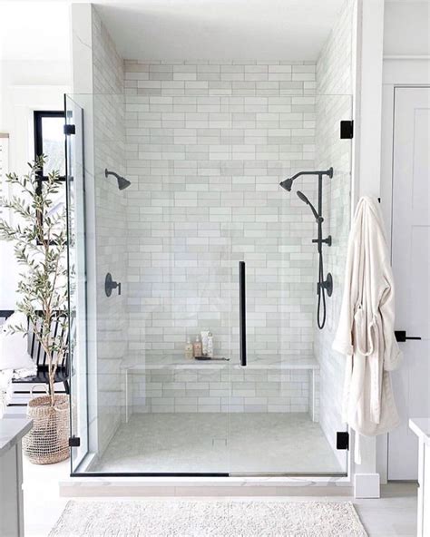 Farmhouse Designs on Instagram: “Dual shower heads 🤩 loving all the ...