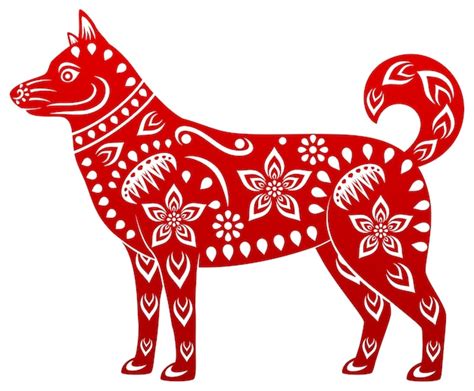 Dog, symbol of chinese new year | Premium Vector