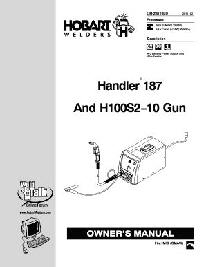 Hobart Handler 140 Manual