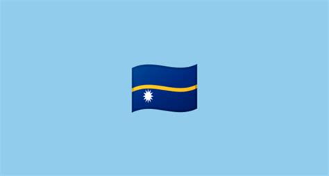 🇳🇷 Flag: Nauru Emoji on Google Noto Color Emoji Android 10.0 March 2020 ...