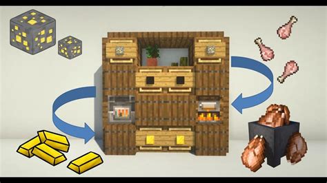 Minecraft: How to build an Easy Auto-Smelter | Tutorial - YouTube