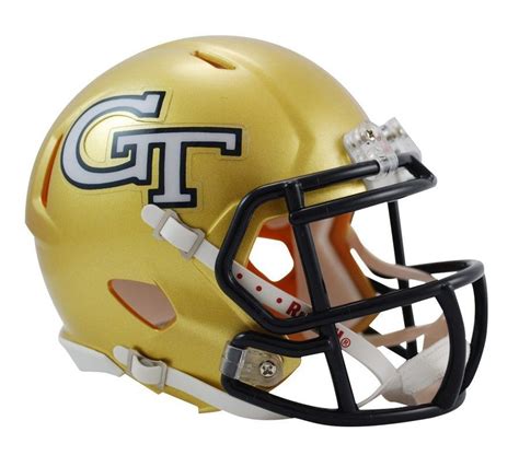 Georgia Tech Yellow Jackets Mini Helmet | Mini football helmet, Football helmets, Georgia tech ...