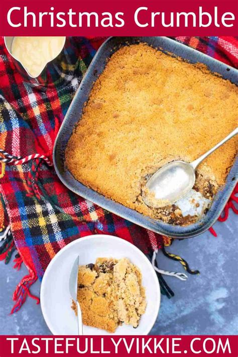 Christmas Crumble Recipe With Apple and Mincemeat - Tastefully Vikkie