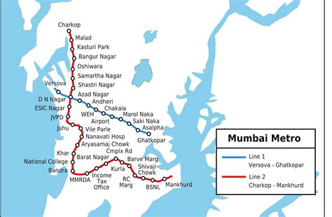 Mumbai Metro route map stations information 2 | anna | Mumbai metro ...