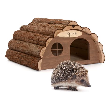 CKB LTD Wooden Hedgehog House Outdoor Garden Home