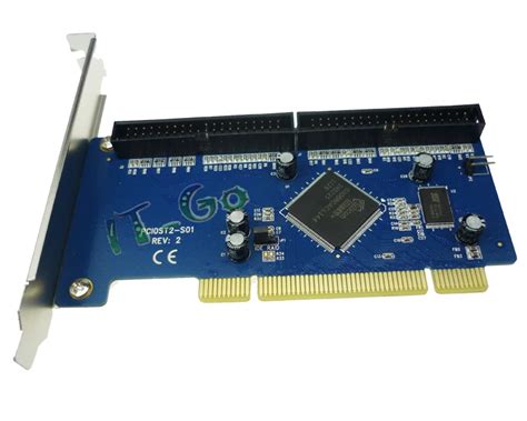 PCI to 2 Port IDE 2 ports Ultra ATA 133 IDE Raid PCI Controller Card Sil0680 with Low Profile ...