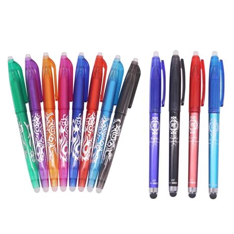 Erasable pen 16 pcs Or Refill 30 pcs 0.5mm Bullet Nib Gel Pen Stationery A AND B ARE CAREFULLY ...