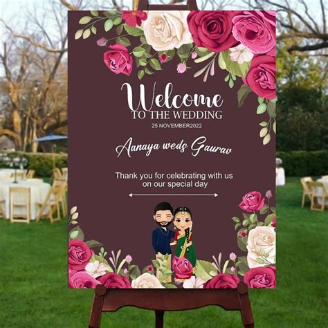 Welcome Sign Board Wedding Welcome Sign Wedding Welco - vrogue.co