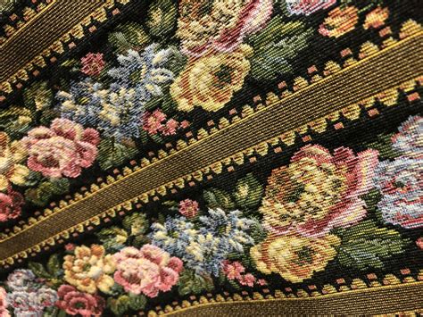 Victorian Flower Tapestry Fabric Made in Belgium - Etsy UK