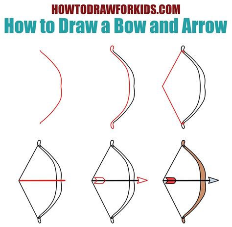 How to Draw a Bow and Arrow for Kids | How to Draw for Kids