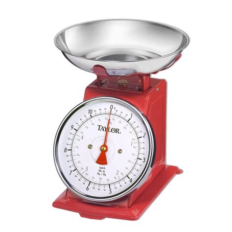 Taylor Analog Kitchen Scale in Stainless Steel-371021 - The Home Depot