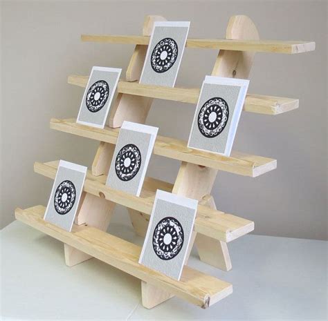 5-shelf 30 Lipped Wide Portable Tabletop Display Stand - Etsy | Craft ...