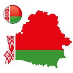 Belarus map & flag free image download