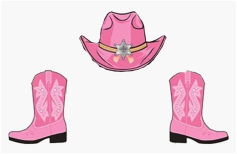 Transparent Cowboy Boots And Hat Png - Pink Cowgirl Boots Clipart, Png ...