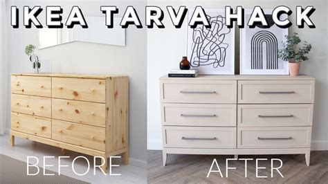 DIY IKEA Tarva Dresser Hack | Restoration Hardware Dresser For Less - YouTube