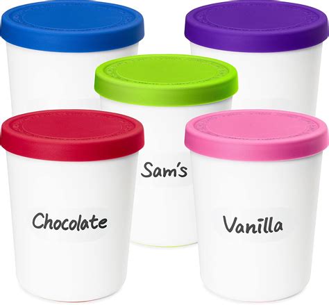 SUMO Homemade Ice Cream Round Containers - Reusable Freezer Storage ...