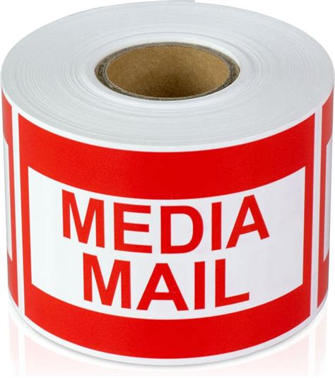 Amazon.com : 300 2x3 Media Mail Labels/Media Mail Stickers : Office ...