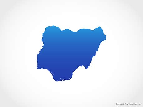 Printable Maps of Nigeria | Free Vector Maps