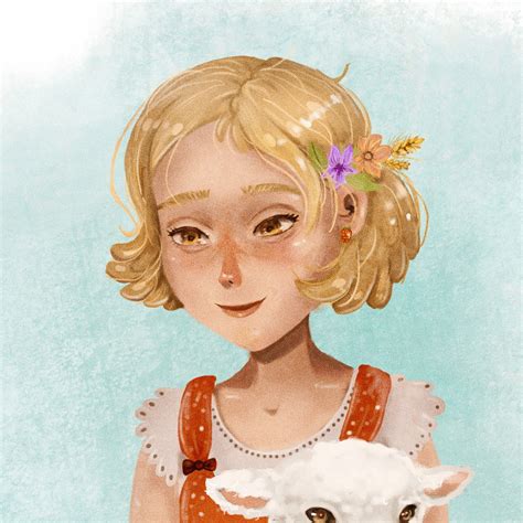 Little blonde girl / Children's book illustration on Behance