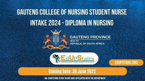 GAUTENG COLLEGE OF NURSING STUDENT NURSE INTAKE 2024 DIPLOMA IN NURSING | APPLICATIONS ARE NOW ...