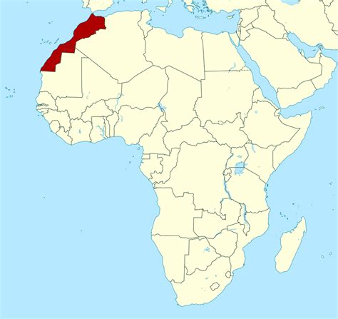 Morocco Location On Map - Cities And Towns Map