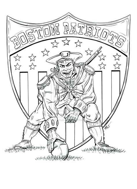 New England Patriots Logo Coloring Pages at GetDrawings | Free download