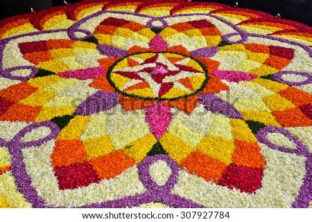 Festivals Kerala Onam Floral Designs Athappoo Stock Photo 307927784 - Shutterstock