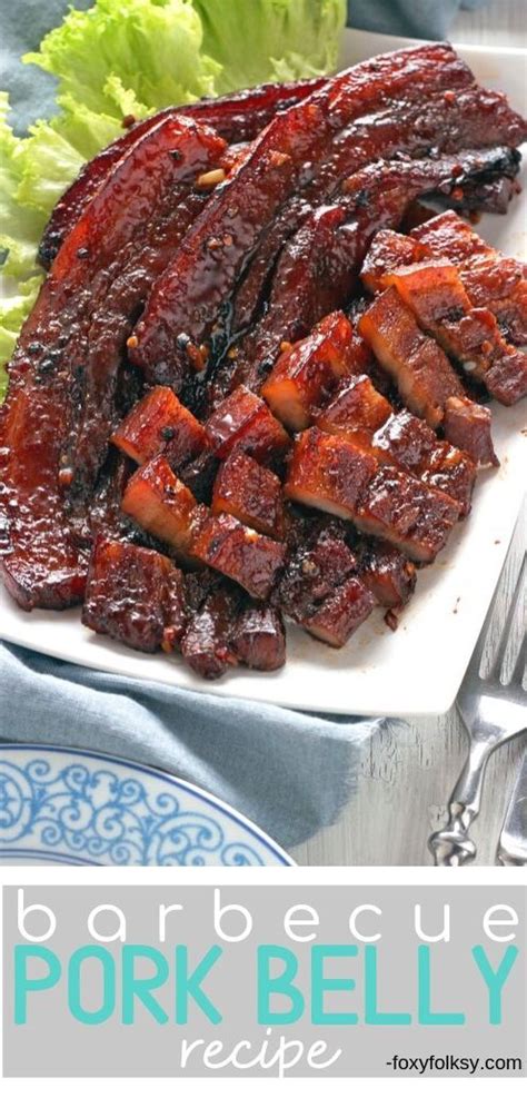 Oven-grilled BBQ Pork Belly with only 6 ingredients | Recipe | Pork ...