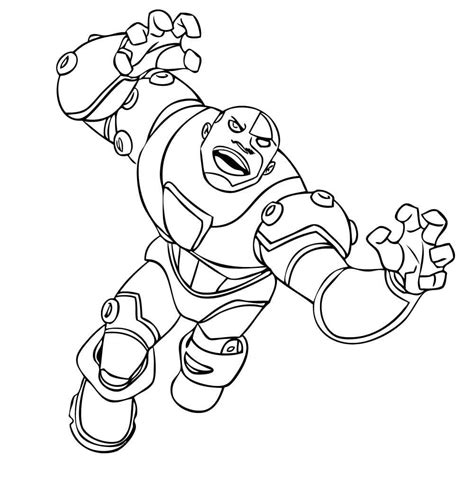 Cyborg Attacks coloring page - Download, Print or Color Online for Free