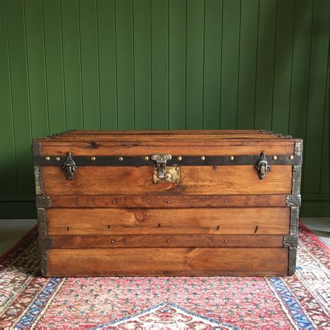 Trunks And Chests, Pine Chests, Tv Stand Chest, Vintage Steamer Trunk, Chest Woodworking Plans ...