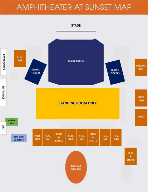 Sunset Amphitheater Map