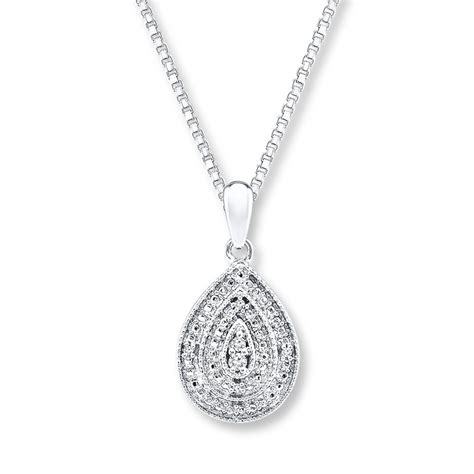 Diamond Necklace Sterling Silver | Kay