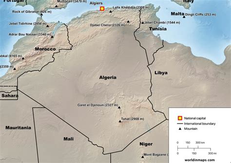 Algeria Physical Map Eps Illustrator Map Vector Maps - vrogue.co