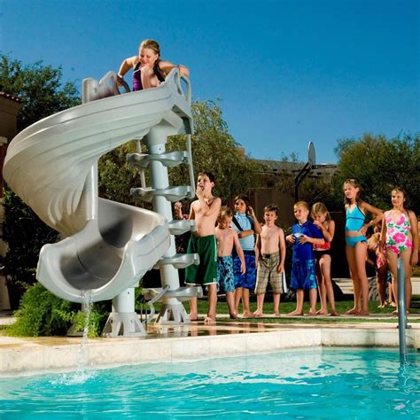 Banzai Splash Blast Lagoon Inflatable Outdoor Water Slide Backyard Pool ...