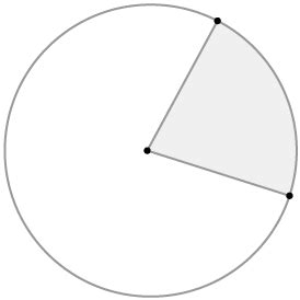 Flexi answers - What is the formula for area of a sector of a circle? | CK-12 Foundation